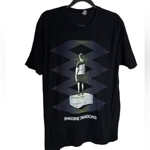Imagine Dragons Unisex Adult Zig Zag T-Shirt / Black Large